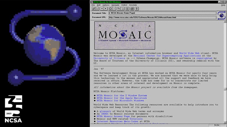 NCSA Mosaic artwork